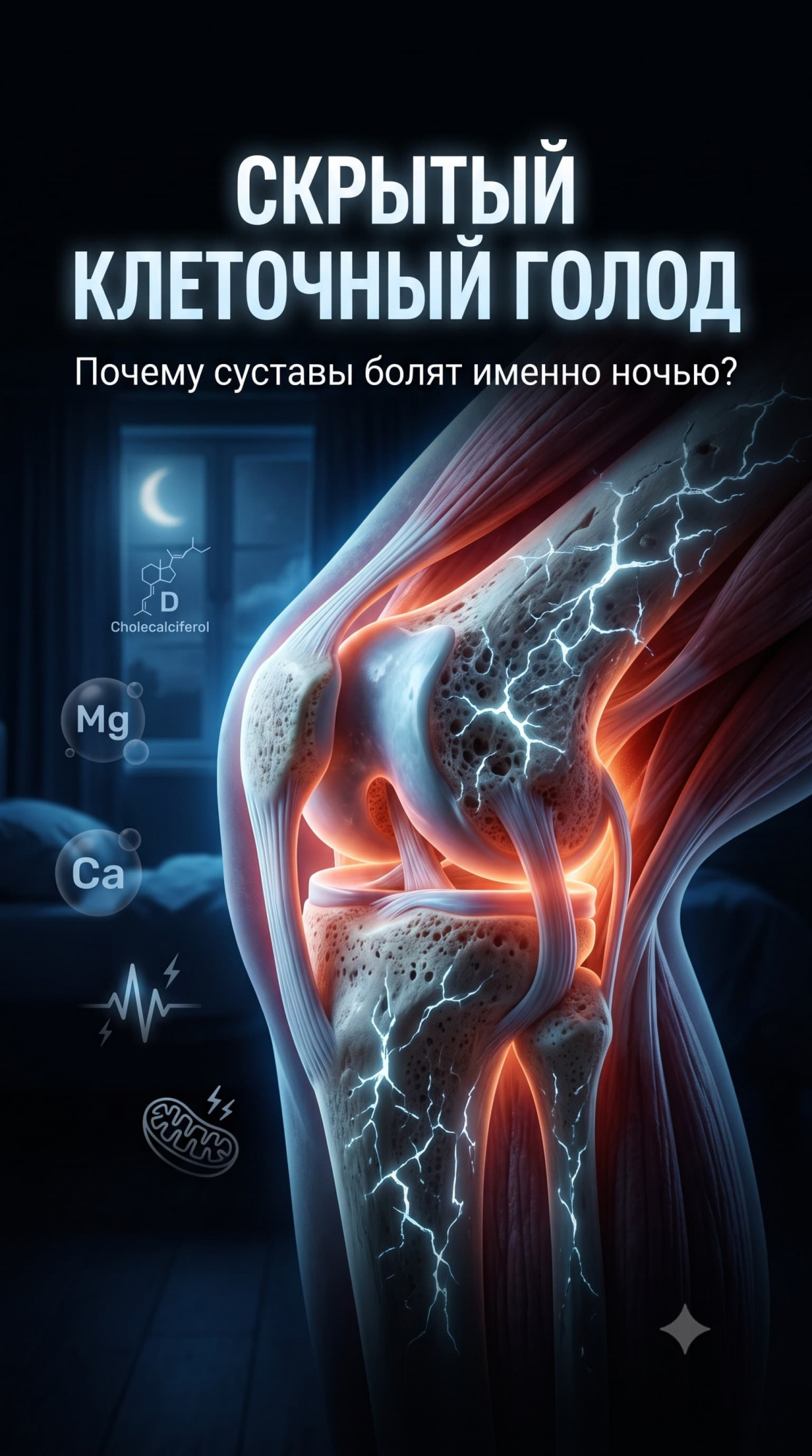 Скрытый клеточный голод: почему болят суставы по ночам Скрытый клеточный голод: почему болят суставы по ночам